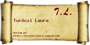 Turóczi Laura névjegykártya