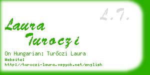 laura turoczi business card